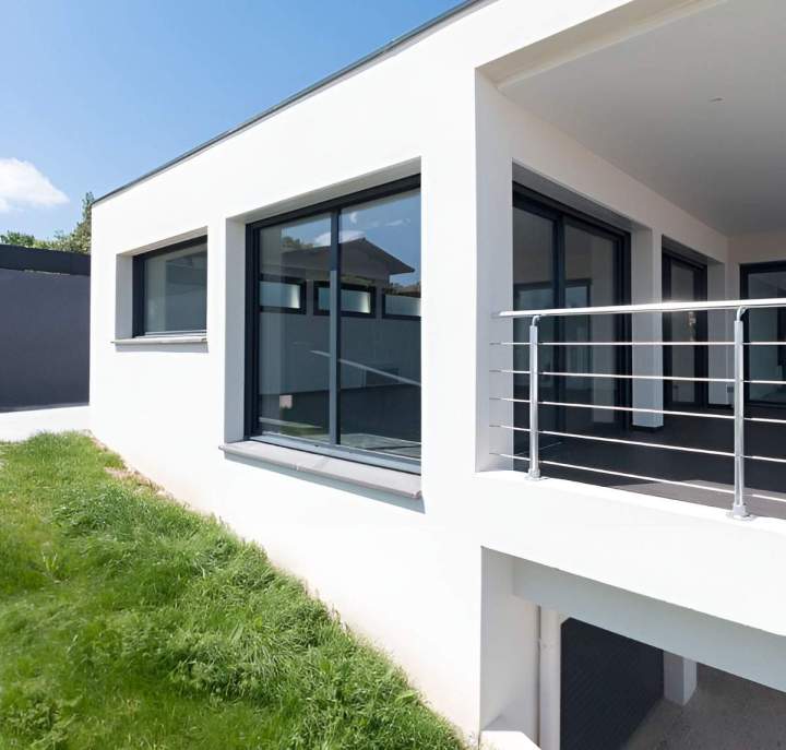 Alliez la sécurité et le design avec un garde-corps aluminium élégant.